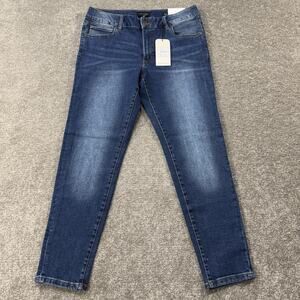 Tahari Women's Skinny Jeans - Dark Blue